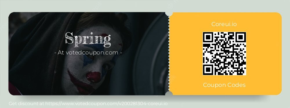 Coreui.io Coupon discount, offer to 2024 Spring