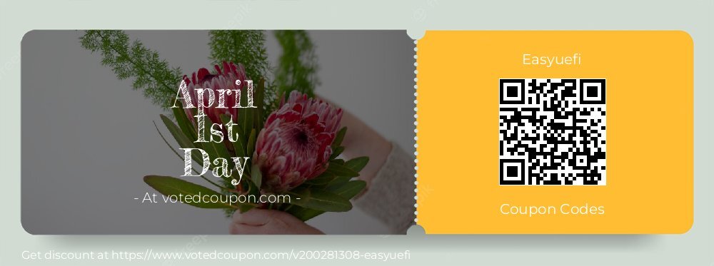 Easyuefi Coupon discount, offer to 2025 April 1st Day