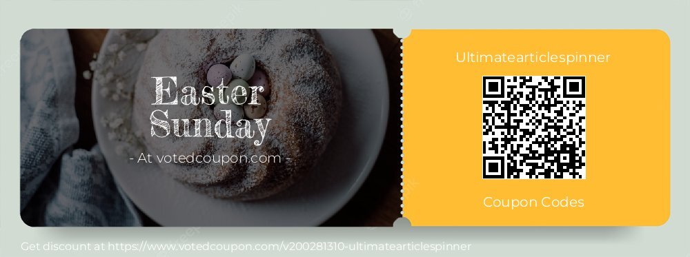 Ultimatearticlespinner Coupon discount, offer to 2025 Easter Sunday