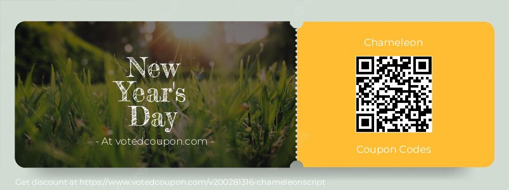 Chameleon Coupon discount, offer to 2025 April Fool's Day