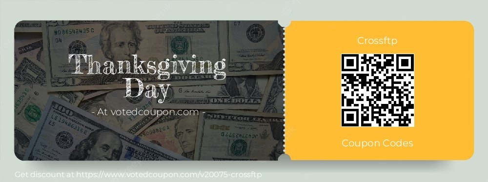 Crossftp Coupon discount, offer to 2023 Thanksgiving Day