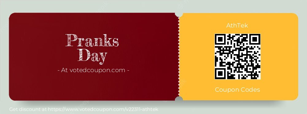 AthTek Coupon discount, offer to 2024 Pranks Day