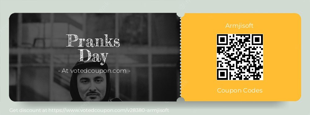 Armjisoft Coupon discount, offer to 2025 Pranks Day