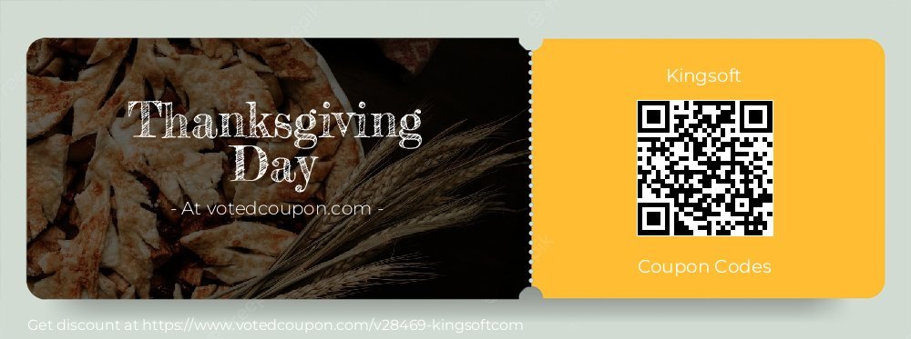 Kingsoft Coupon discount, offer to 2023 Thanksgiving Day