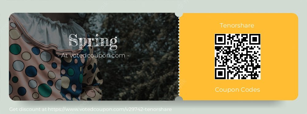 Tenorshare Coupon discount, offer to 2025 Spring