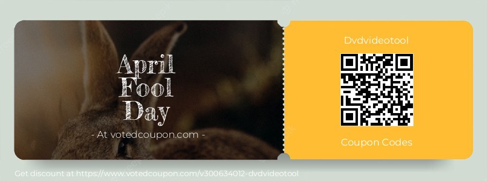 Dvdvideotool Coupon discount, offer to 2025 April Fool Day