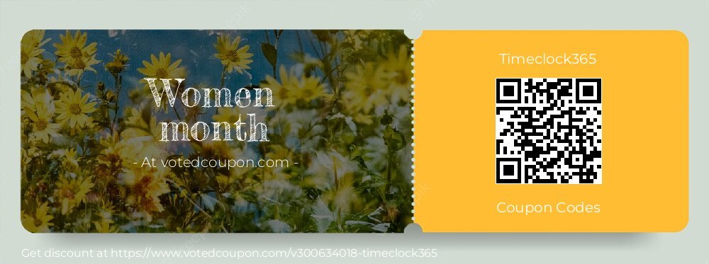 Timeclock365 Coupon discount, offer to 2025 Spring