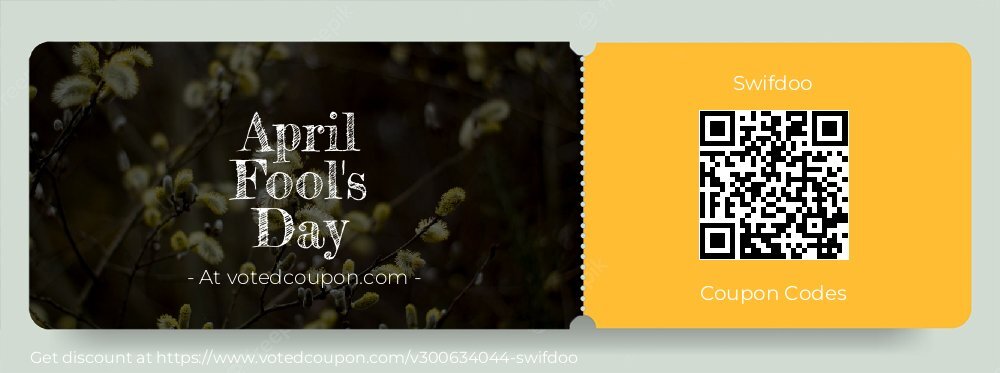 Swifdoo Coupon discount, offer to 2024 April Fool's Day