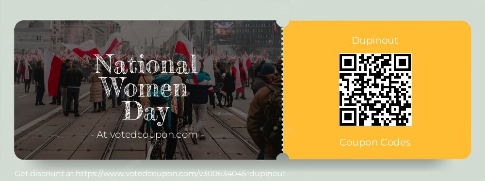 Dupinout Coupon discount, offer to 2025 Easter Sunday