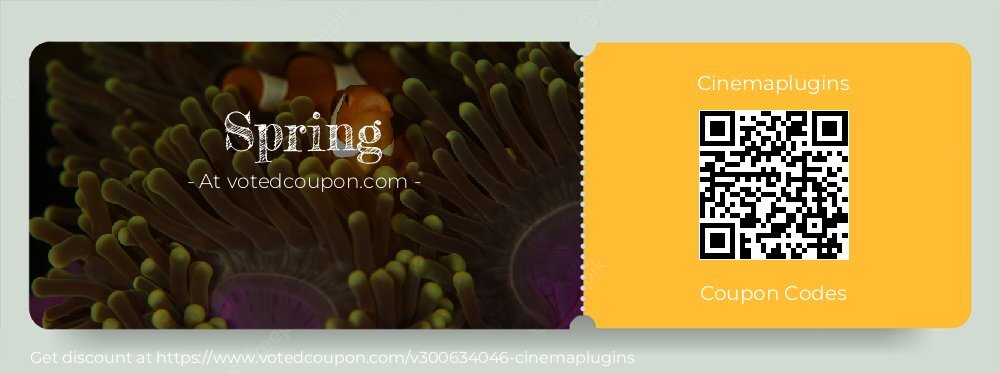 Cinemaplugins Coupon discount, offer to 2025 Spring