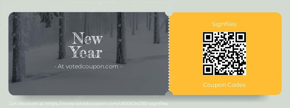Signfiles Coupon discount, offer to 2023 Black Friday