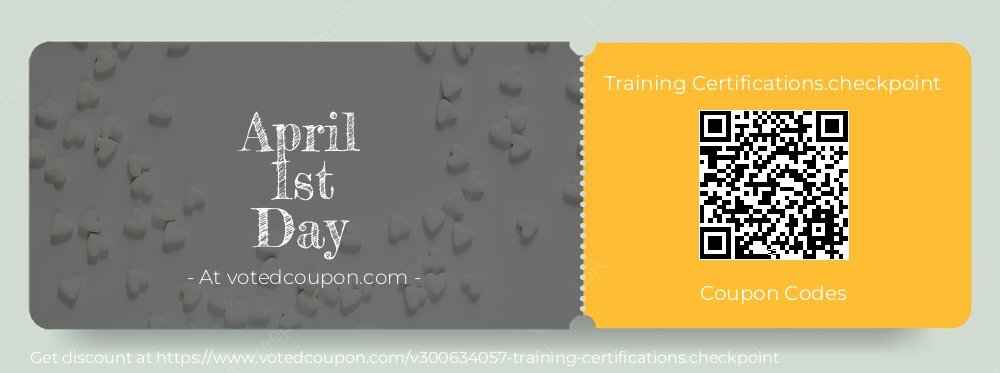 Training Certifications.checkpoint Coupon discount, offer to 2025 April 1st Day