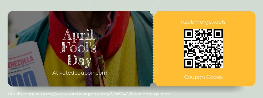 Ksdbmerge.tools Coupon discount, offer to 2025 April Fool's Day