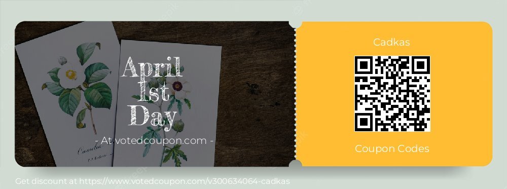 Cadkas Coupon discount, offer to 2025 April 1st Day