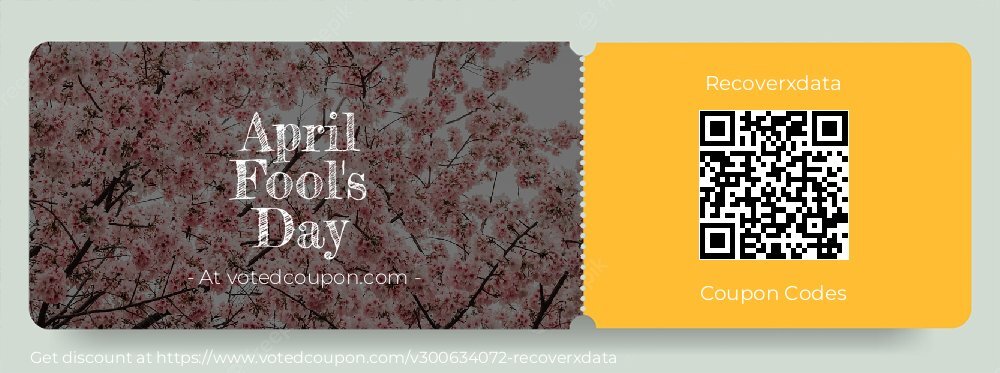 Recoverxdata Coupon discount, offer to 2025 April Fool's Day