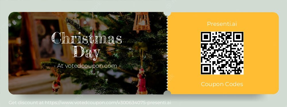 Presenti.ai Coupon discount, offer to 2025 Christmas Day