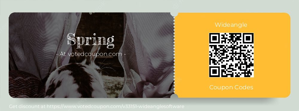 Wideangle Coupon discount, offer to 2025 Spring