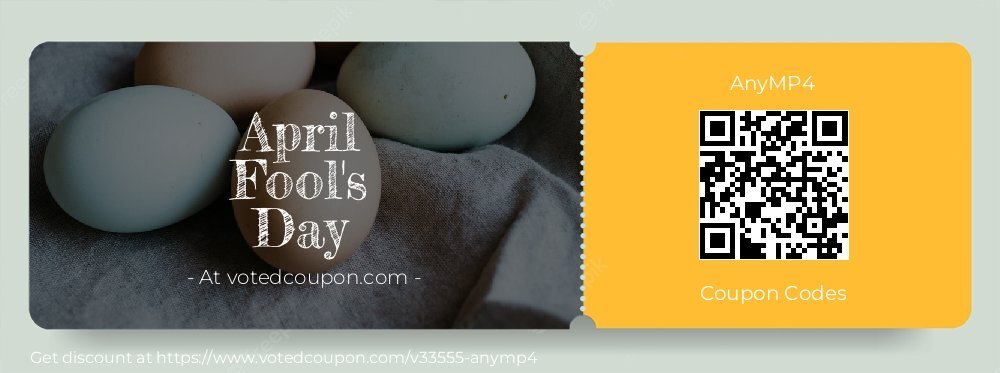 AnyMP4 Coupon discount, offer to 2025 April Fool's Day