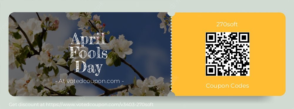 270soft Coupon discount, offer to 2025 April Fools Day