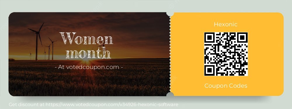 Hexonic Coupon discount, offer to 2024 Mothers Day