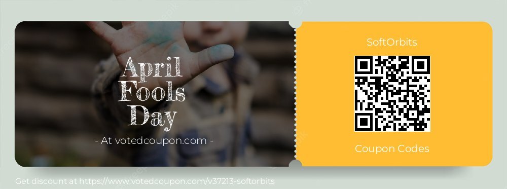 SoftOrbits Coupon discount, offer to 2024 April Fools Day