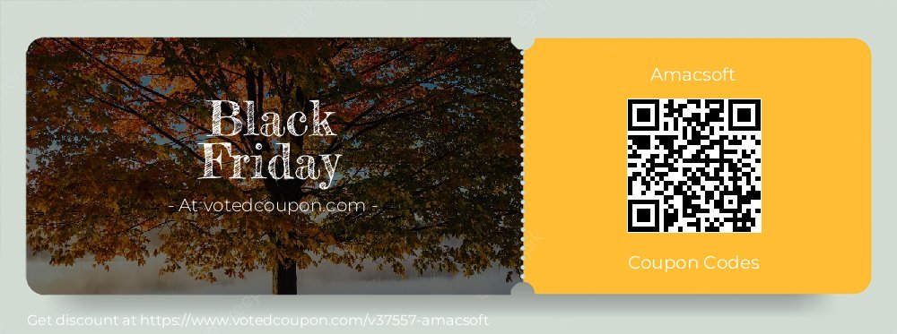 Amacsoft Coupon discount, offer to 2023 Black Friday