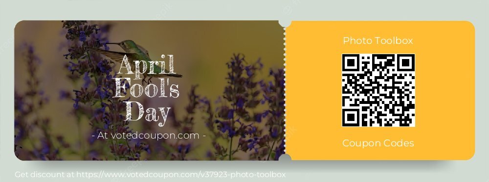 Photo Toolbox Coupon discount, offer to 2025 April Fool's Day