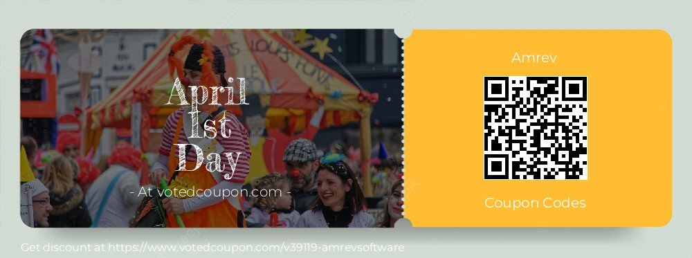 Amrev Coupon discount, offer to 2025 April 1st Day