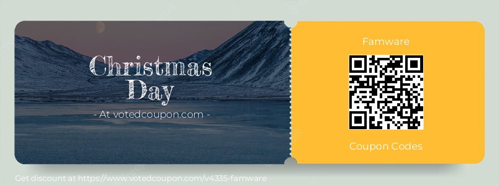 Famware Coupon discount, offer to 2023 Christmas Day