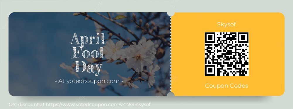 Skysof Coupon discount, offer to 2025 April Fool Day
