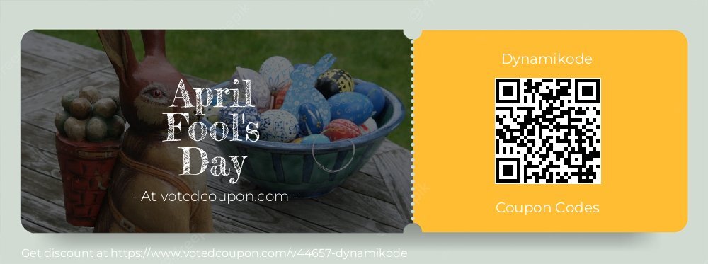 Dynamikode Coupon discount, offer to 2024 April Fool's Day