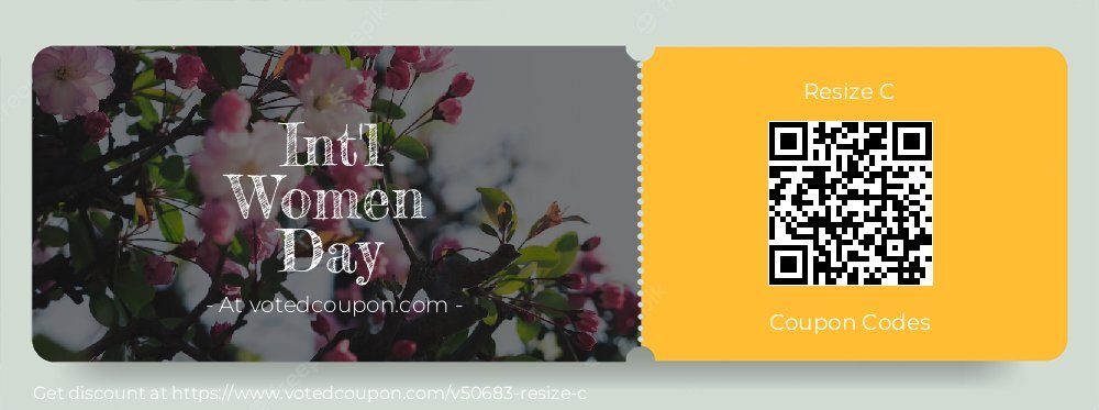 Resize C Coupon discount, offer to 2024 Mom's Day