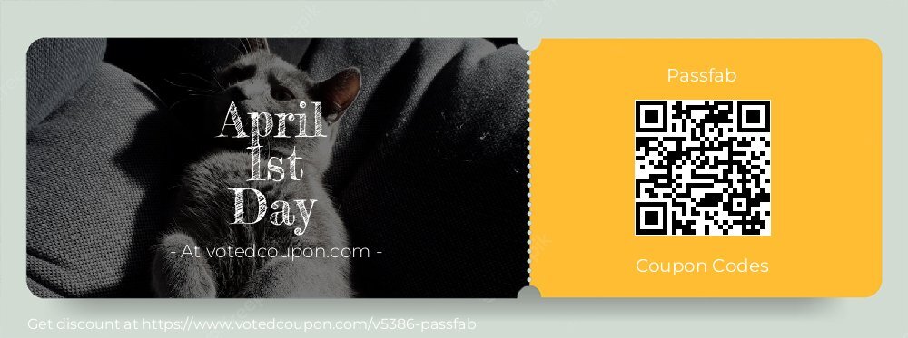 Passfab Coupon discount, offer to 2025 April 1st Day