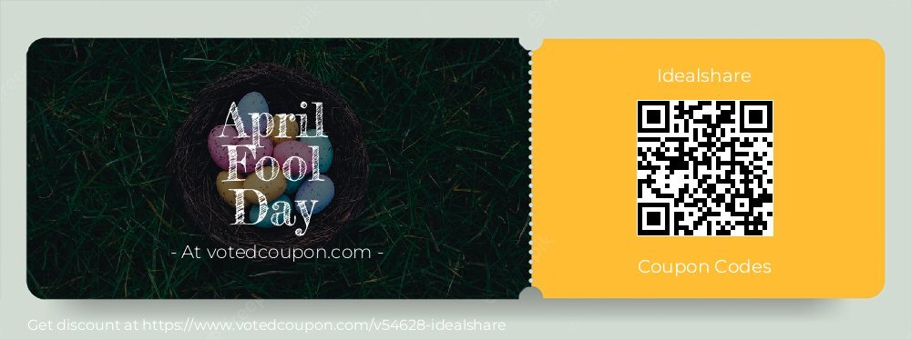 Idealshare Coupon discount, offer to 2025 April Fool Day