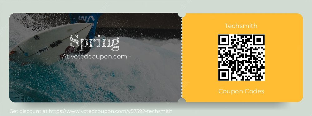 Techsmith Coupon discount, offer to 2024 Spring