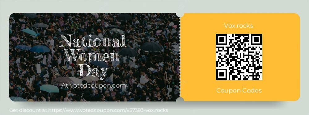 Vox.rocks Coupon discount, offer to 2025 April Fool Day