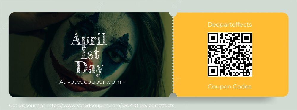 Deeparteffects Coupon discount, offer to 2025 April 1st Day