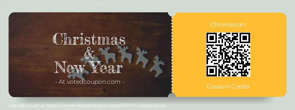 Chronoscan Coupon discount, offer to 2023 Christmas & New Year