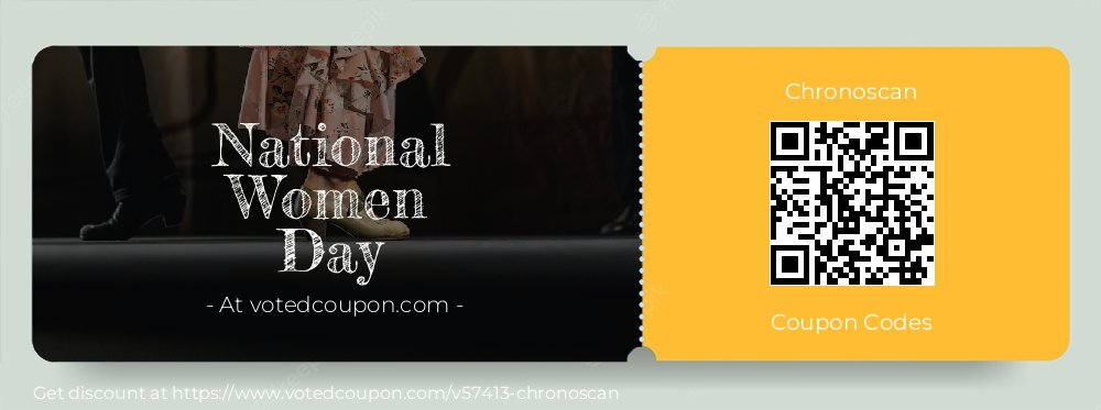 Chronoscan Coupon discount, offer to 2025 Spring