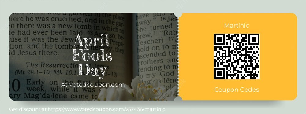 Martinic Coupon discount, offer to 2025 April Fools Day