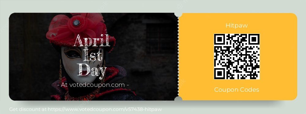 Hitpaw Coupon discount, offer to 2024 April 1st Day