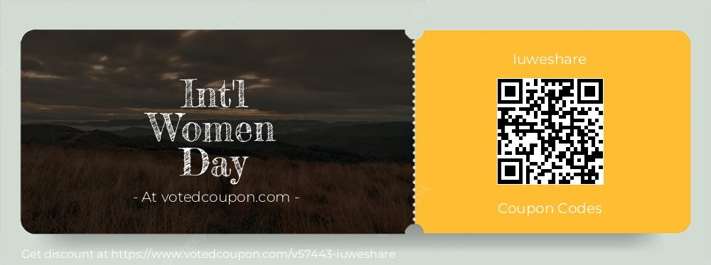 Iuweshare Coupon discount, offer to 2024 #mothersday