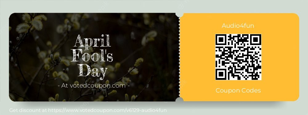 Audio4fun Coupon discount, offer to 2024 April Fool's Day