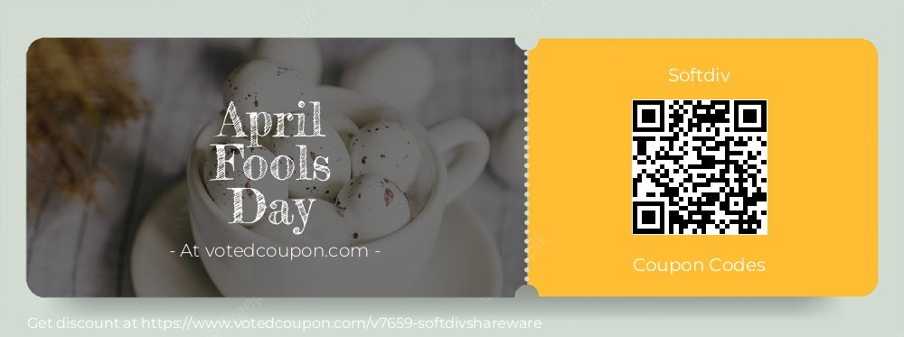 Softdiv Coupon discount, offer to 2024 April Fools Day