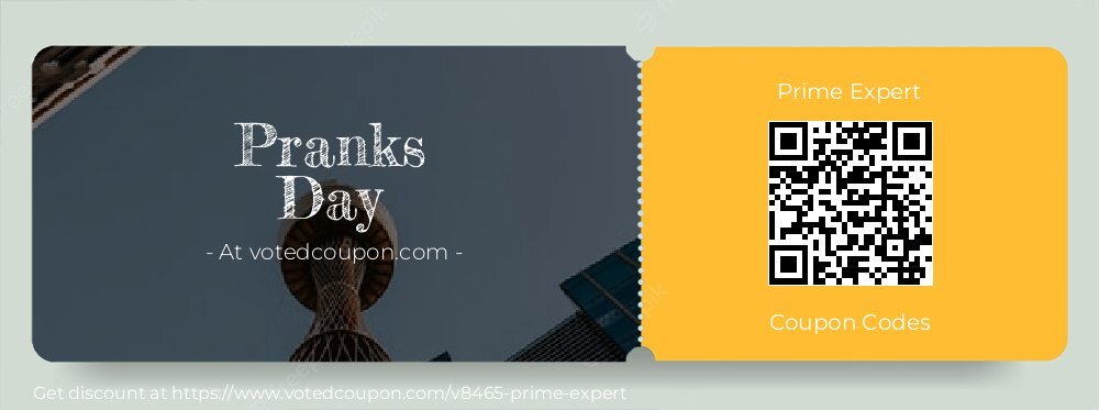 Prime Expert Coupon discount, offer to 2025 Pranks Day