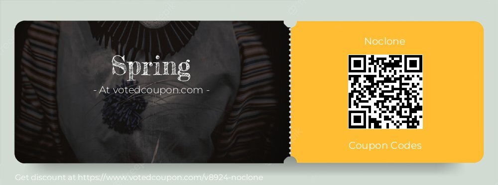 Noclone Coupon discount, offer to 2025 Spring