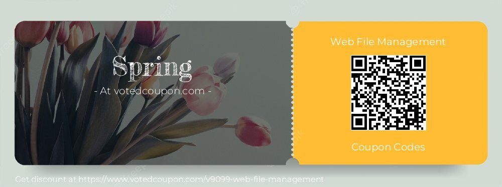Web File Management Coupon discount, offer to 2025 Spring