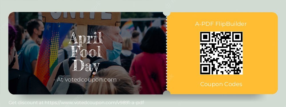 A-PDF FlipBuilder Coupon discount, offer to 2024 April Fool Day